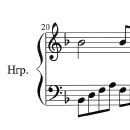 アイリッシュハープ楽譜「メモリアル」(指番号付き)PDF(アルバム「幸せ」より)